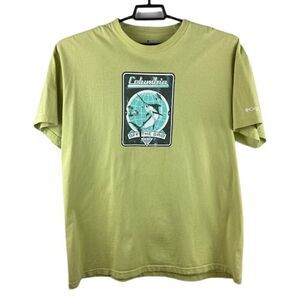 Columbia PFG Performance Fishing Gear Off The Grid Mens Green XL T shirt
